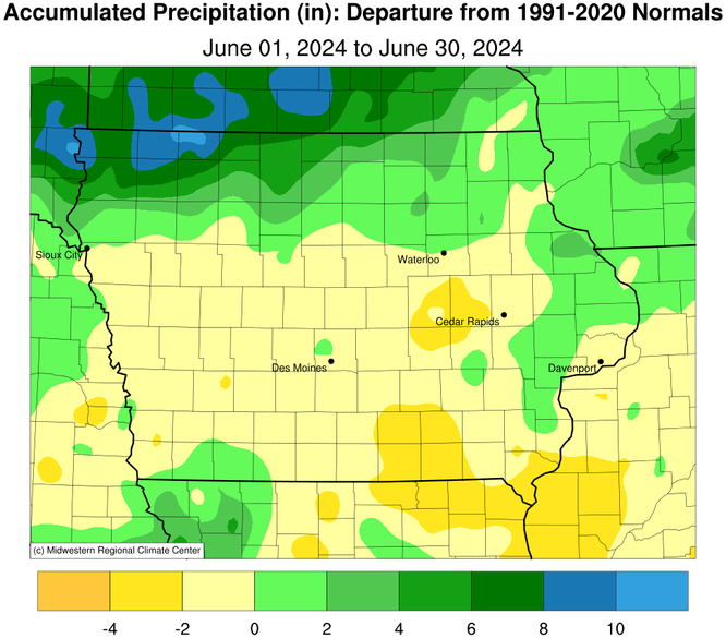Monthly Weather Report Iowa Department of Agriculture and Land